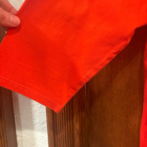 Coldwater Creek $50 Red 100% Supima Cotton V-Neck 3/4 Sleeve Top XL - Picture 5 of 9